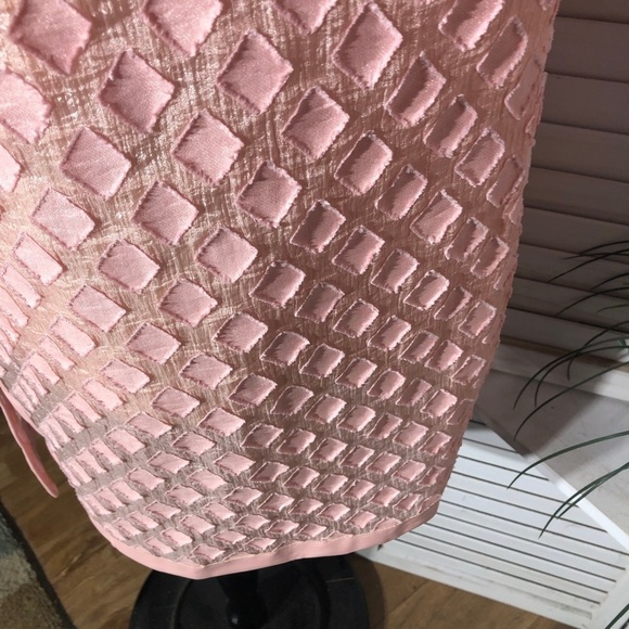 Dennis Basso Pink Organza Mesh Kimono Coat 24W - Picture 11 of 12